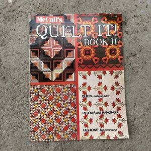 VTG‎ McCall's Quilt It! Book II 1974 Crafting Book